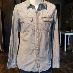 Barbour Striped Denim Western Shirt